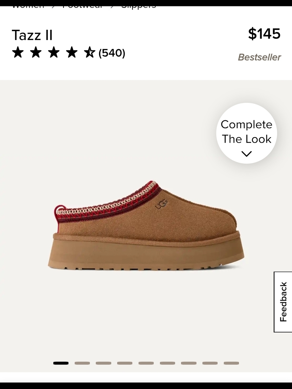 UGG Tazz II Slip-On Clog in Chestnut with Red Trim 7